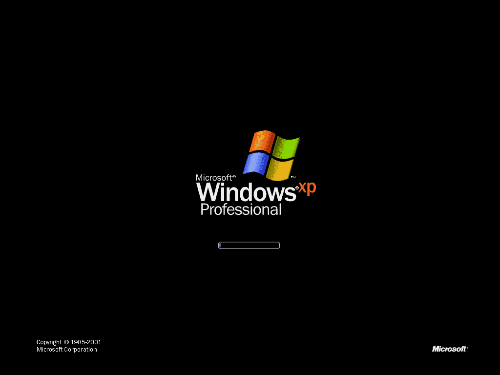 Windows XP Boot Screen
